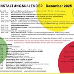 Veranstaltungskalender Mütterzentrum Dezember 2025 leer