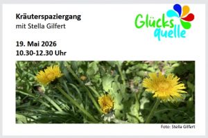 Kräuterspaziergang mit der Glücksquelle @ Glücksquelle, 38122 Braunschweig, Bergfeldstr. 18