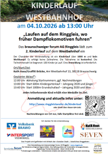 2.Kinderlauf am Ringgleis / Westbahnhof @ 38118 Braunschweig, Westbahnhof