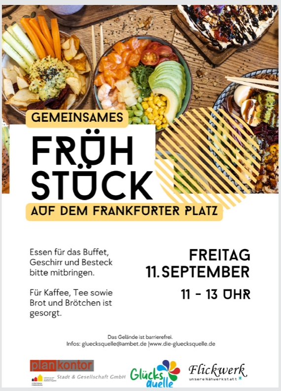 Gmeinsames Frühstück auf dem Frankfurter @ 38118 Braunschweig, Frankfurter Platz